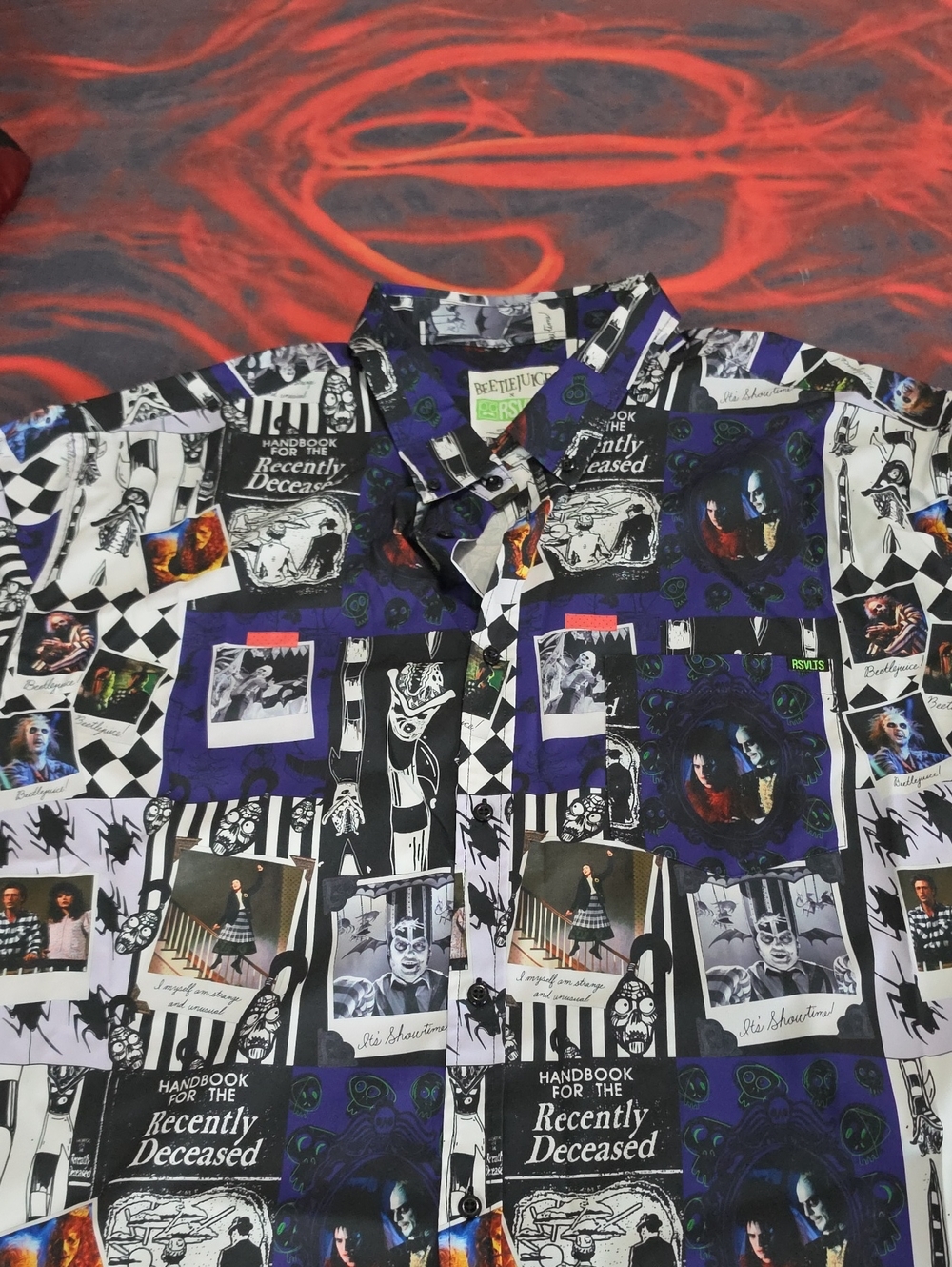 Beetlejuice "One Big Dark Scrapbook" KUNUFLEX Short Sleeve Shirt